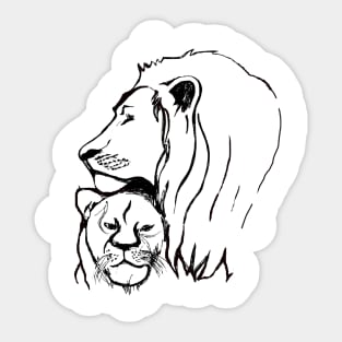 a lion Sticker